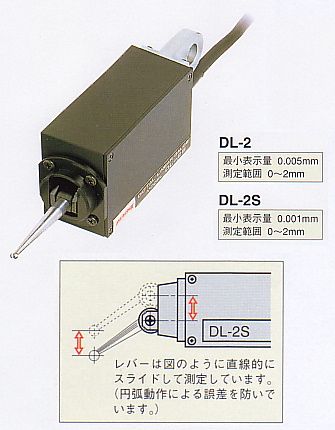 尾崎製作所　ピーコック精密測定機器　リニアゲージ２ｍｍ・５ｍｍストローク　DL-2 DL-2S D-5 D-5S D-5UZ